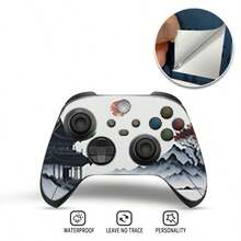 Ink Wash Ancient Pavilion Landscape Style Vinyl Sticker For Xbox Series X Console + Controller Full Body Skin, Waterproof, Scratch-Resistant, Dust-Proof, Removable Without Residue - View 4