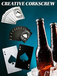 Halloween Spades A Poker Bottle Opener Personalized Pattern - View 9