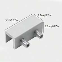 Window Lock Limiter, Adjustable Sliding Window Lock - Durable Material, With Black Heart-Shaped Key And Yellow Wrench, Drill-Free Installation, Door And Window Security Clip, Providing Home Security And Anti-Theft Protection - Window Lock - View 2