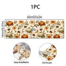 1pc Thanksgiving Multi-Color Pumpkin Pattern Rubber Faucet Splash Guard, Bathroom Faucet Splash Mat, Mud Guard, Moisture-Proof Non-Slip Faucet Pad, Kitchen Countertop Accessory. Protect Your Kitchen Countertop. - Multicolor - View 11