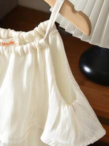 bearleader Girls Satin Multi-Layer Suspender Princess Dress, Summer Birthday Party Outfit, Birthday Gift - Beige - View 5