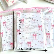 5/10pcs Translucent A4 File Folders With Bow, Suitable For Office, Writable Label File Bags, Portable Zipper Loose-Leaf Storage Bags, Suitable For Students And Teachers, Storage Bags - Multicolor - View 6