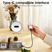 1pc Milk Frother, Electric Egg Beater, Wireless Handheld Coffee Frother, Kitchen Small Appliance, Coffee Tool, Essential For Coffee Lovers - Multicolor - View 4