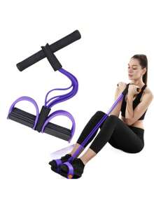 Elastic Yoga Resistance Band Suitable For Full-Body Workouts Core Muscle Training Arm And Leg Exercises Rowing Exercises And Use With Fitness EquipmentIdeal For Sports And Gym Men And Women Sports Equipments - Multicolor - View 15