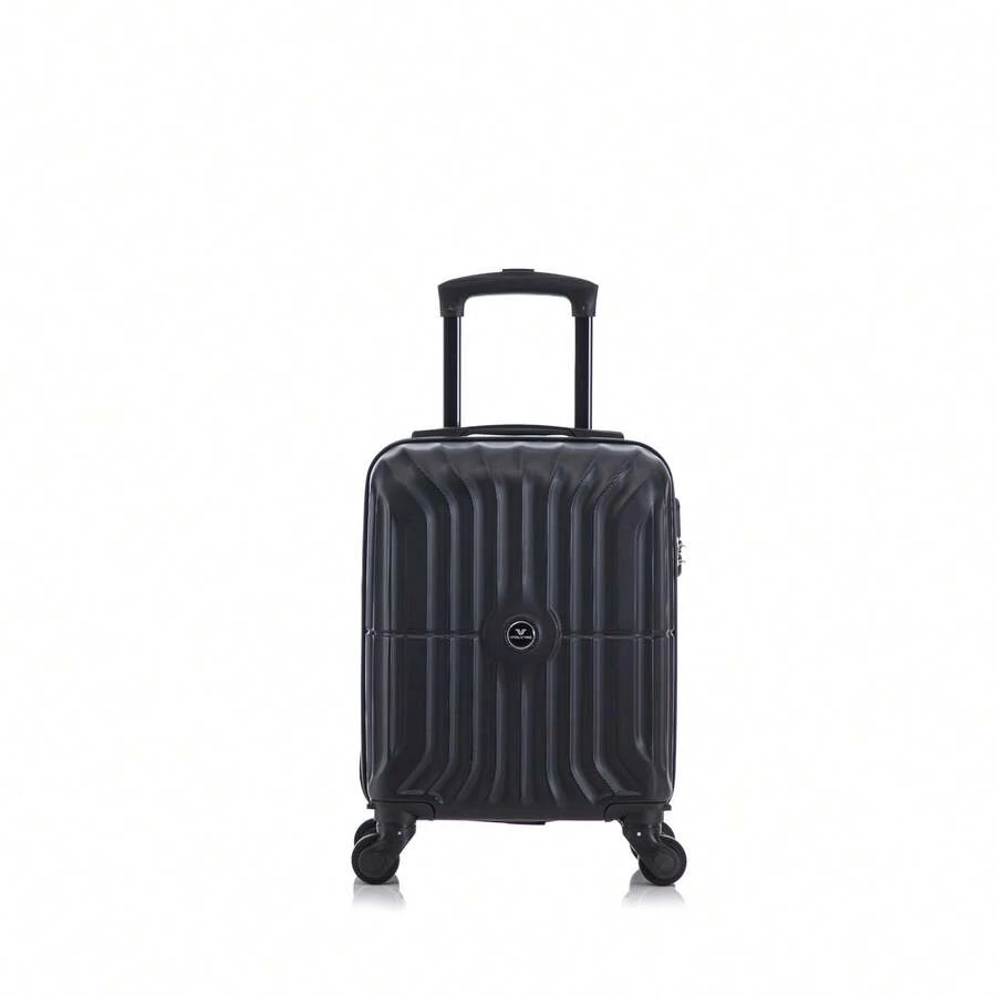 20" ABS Hardside Carry-On Spinner Luggage With TSA Lock, Travel Suitcase With Spinner Wheels And Retractable Handle For Cabin - Black - View 1