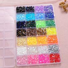 10500pcs 3mm Flat Back Nail Rhinestones With Shiny Surface Design, Suitable For Handmade DIY Decoration, Nail Art, Clothing Embellishment, Cup Decoration, Shoe Decoration, Phone Case Modification, Book Cover Renovation, Compatible With Various Handmade Crafts, Jewelry Assembly, Daily Item Modification, Fabric Crafts, Creative Bookbinding, Wearable Accessories Making, Home Decor Decoration - B - View 11