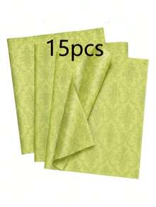 5/15/25/35 Sheets Lime Green European Pattern Tissue Paper, Suitable For DIY Crafts, Party Favors, Bouquet Wrapping, Clothing Packaging And Birthday Gift Decoration - Lime Green European Pattern - View 9