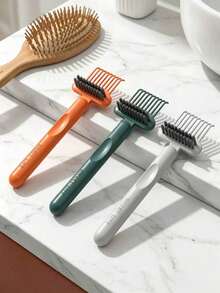 3/2/1pc Set Hair Comb Cleaning Brush, 2-In-1 Comb Cleaning Tool, Hair Comb Cleaner, Mini Hair Comb Cleaning Rake, Efficient Hair Comb Cleaner, Compact And Portable, Suitable For Travel, Unisex, Home Travel Salon Use, Effectively Removes Hair And Dust, Hair Styling Tool - Multicolor - View 5