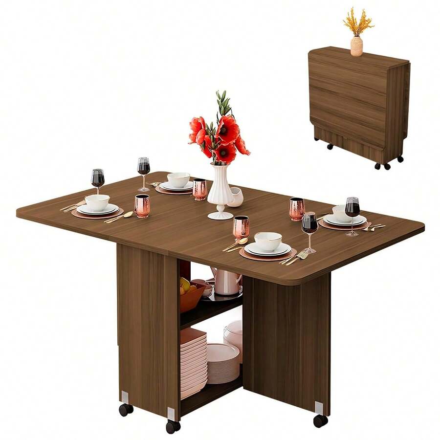 Folding Tables - Coffee Brown - View 1