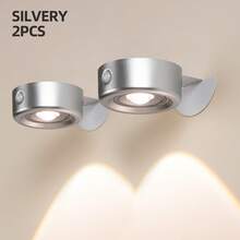1/2pcs LED Wall Mounted Art Light, Battery Powered Wall Picture Light, Smart Magnetic Wireless Wall Lamp, Home Decor Wall Spotlight, Touch Dimmable, 3 Lighting Modes, Suitable For Framed Artwork And Portrait Lighting Display - Multicolor - View 16