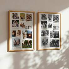 1pc Custom Best Friend Photo Collage Template Customized Wall Art, Style Custom Poster,12‑Photo Layout Pictures Custom Photo, Best Friend Birthday Gift, Customizable Things, Room Decor, Optional Frame. - Multicolor - View 12