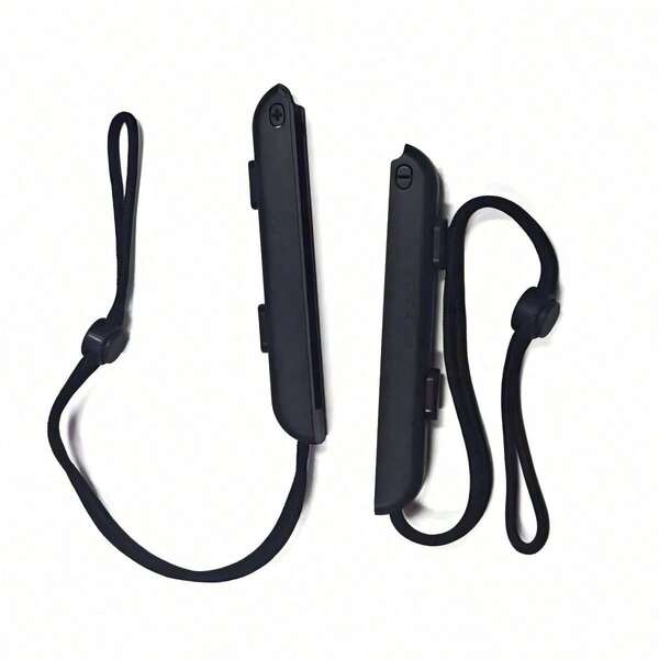 Bk-Ns002 1pair Black Plastic Left & Right Gamepad Handle Wrist Strap Compatible With Switch/Switch Oled Controller