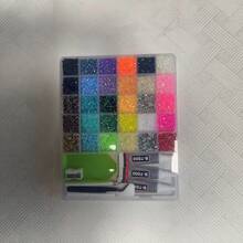 18000-45000pcs Multi-Color Resin Rhinestones And Flat Back Gemstone Set, Shiny Decorative Stones, DIY Craft Materials, Suitable For Clothing Sewing, Jewelry Making, Holiday And Daily Party Decoration - Multicolor - View 14