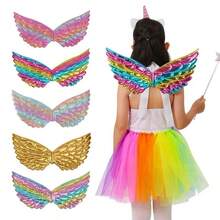 1pc Creative Colorful Wings, Suitable For Student Party Performance Props, Halloween Carnival, Random Color - Multicolor - View 1