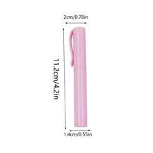 1pc New Pen-Shaped Scissors, Portable Folding Small Scissors With Cap, Office & School Paper Cutting Scissors, Home Sewing Thread Trimming Scissors, Random Color - Single Piece - View 7