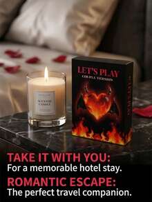 LET'S PLAY Couples Card Game: 50 Flirty & Exciting Challenge Cards, Perfect For Date Night, Late Night Activities, Ignite Romance, Ideal Anniversary, Valentine's Day And Birthday Gift For Boyfriend, Girlfriend, Husband, Wife - Multicolor - View 6