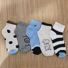5 Pairs Summer Women's Mid-Calf Socks, Breathable Comfortable Korean Style Casual Daily Versatile Mid-Calf Socks - Multicolor - View 7