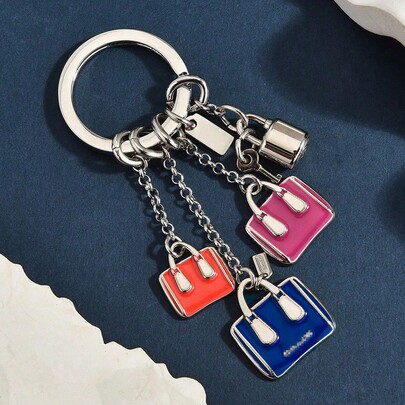 JRESSIAL Fashion Valentine's Day Couple Heart Keychain Bag Pendant Car Heart Lipstick Charm,Keychain Making Supplies