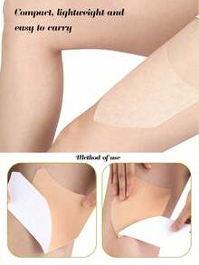 10 buah Plester Anti-Gesekan Kaki Segitiga Ukuran Plus Unisex, Warna Khaki, Tidak Terlihat & Tanpa Jahitan, Anti-Gesekan, Cocok Untuk Kaki, Telapak Kaki, Dll. - MultiWarna - View 4
