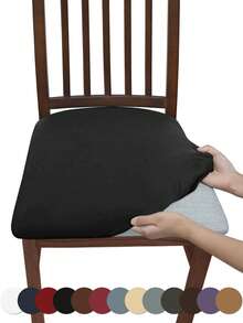 1PC High Elasticity Milk Silk Stool Cover, Simple Solid Color Anti-Dirt Washable Protective Cover, Suitable For Restaurant, Hotel, Home Dust-Proof Stool Cover, Back To School, School Supplies, Dorm Decor, College Decor, - Milk Silk Stool Cover - View 7
