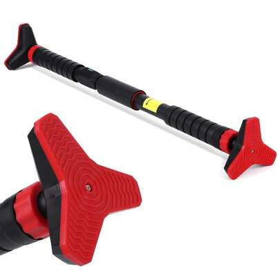 Gaderth Adjustable Pull Up Bar For Doorway - 440LBS Weight Capacity,No Screws Installation With Level Meter And Auto Lock,Chin Up Bar For Home Gym Strength Training