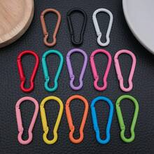 5/10/30/60/100pcs Candy Color Lobster Clasp Key Ring Spring Hook DIY Bag Keychain Jewelry Making Accessories Decoration - Multicolor - View 2