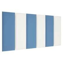 YUNRUX 6-Pack Wall Panels, Wall Panels For Interior Wall Decoration, Headboard Impact Protection Panels Dark Grey-Blue - Blue - View 1
