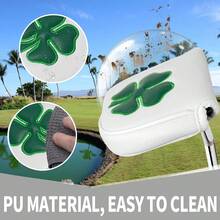 Golf Putter Cover, Square Four-Leaf Clover Golf Club Head Accessory - Multicolor - View 5