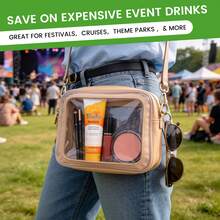 3pcs Women's Hidden Flask Set, Suitable For Discreet Alcohol Carrying, Includes Funnel And Safety Label, Suitable For Concerts, Sports Events And Other Occasions - Multicolor - View 7