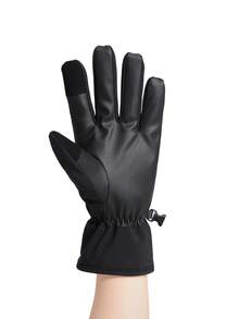 CAMEL CROWN Unisex Winter Warm Touch Screen Gloves, Windproof Thick Anti-Slip Gloves For E-Bike Riding - Phantom Black - View 4