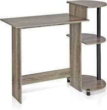 2026-NEW:/BK/BR Escritorio/Mesa para Computadora Portátil Home, Espresso/Negro/Marrón - Granate - Ver 4