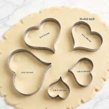 Stainless Steel Cookie Cutter Baking Mold, Multiple Shapes & Styles: Strawberry/Maple Leaf/Apple/Cherry Blossom/Plump Heart - View 11