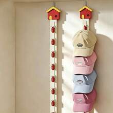 1pc-Decorative Hat Clip, Entryway Wall Hanging Hook, Baseball Cap Storage Rack, Door Back No-Drill Hat Storage Hook. Hat Storage, Accessory Storage. - Multicolor - View 3
