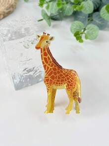 1pc Fun Fashion Animal Element Simulated Leopard Giraffe Hair Claw, Cute Cartoon Animal Shaped Hair Claw Hair Accessory For Women, Suitable For Daily Casual, Campus, Gift, Beach Vacation Travel, Casual And Formal Occasions Cute Hairstyle Accessory, Women's Hair Accessory, Animal Hair Clip - Multicolor - View 9