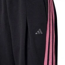 Adidas Celana Pisang Seri Dansa Tiga Garis, Celana Rajut Wanita Model Twist - Hitam/Merah Muda - View 6