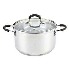 Cook N Home 02442 - Olla con tapa compatible con inducción, 16 cuartos de galón, metálico,,4.73 l, 1 - Ver 2