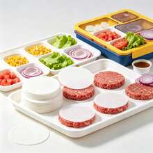 1000pcs Hamburger Patty Paper, Oil-Absorbent Paper For Baking And Grilling, Non-Stick Paper, Suitable For Separating Hamburger Patties, Cookies, Pies, Mousse 100/500/1000pcs - Multicolor - View 4