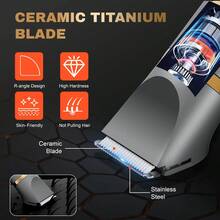 3合1電動刮鬍刀 理髮器 胡鬚修剪器 鼻毛修剪器,USB充電與LCD螢幕 電量指示燈,適合送給男士或女士的完美禮物 - 彩色 - 查看 10