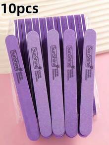 5/10/20/50pcs Oval Long Nail File Set, 0.47 Inch Thick, Suitable For Gel Nails, Washable Sponge, Double-Sided 100/180 Grit Polishing - Multicolor - View 7