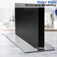 Double-Sided Magnetic Block, 12in Black Stainless Steel Holder Kitchen Countertop,  Space-Saving Storage Organizer - 12in + Black - View 4