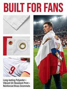 1pc Customized Poland Flag Photo Banner, Personalized Garden Flag Wall Decor, Custom Tapestry Image & Text Display, Suitable For Home Party Holiday Celebration, Customizable Design/Image/Text/Logo, Holiday Birthday Anniversary Gift For Friends And Family - Style C - View 5