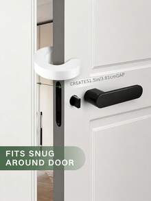 1pc Anti-Pinch Door Stopper, Multi-Functional Door Stopper And Door Clamp Protection, Fashionable Finger Guard, Foam Door Stopper To Prevent Finger Injury, Soft Anti-Pinch Washing Machine Ventilation Bracket Door Stopper, Prevent Finger Pinching, Suitable For Home, Office, Hotel And Commercial Environments, Washing Machine, Doors And Windows - A - View 4