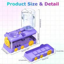 Upgraded Watercolor Brush Cleaner, Water Circulation Paint Rinsing Brush Bucket, Little Train Brush Washer, Automatic Water Exchange - View 2