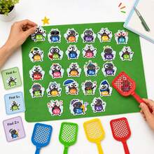 Quixorblex 26pcs Felt Alphabet Swat The Fly Matching Set, Uppercase Lowercase ABC Letter Recognition Game, Teacher Teaching Aid, Classroom Learning Stationery, Homeschool Literacy Practice, Back To Study Supply - Multicolor - View 11