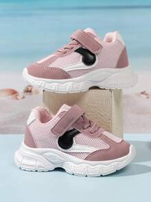1 Pasang Sepatu Olahraga Kasual Anak-Anak Berbahan Jala, Bernapas, Modis, Ringan, Anti Selip, Cocok untuk Pemakaian Sehari-hari - Berwarna merah muda - View 4