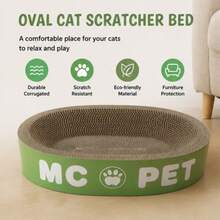 Papan Penggaruk Kucing dari Kardus Bergelombang, Tahan Aus, Anti Gores, Bebas Serpihan, Alat Penggaruk Kucing - 30*45*9 - View 6