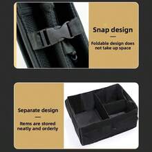 Foldable Car Trunk Storage Box - Thickened Large Capacity Durable Polyester Fiber Universal Type, Suitable For Sedan, SUV And Truck - Multi-Compartment Carrying Box, Ideal For Camping, Sports Equipment And Household Items - B - View 7