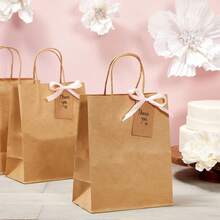1/10/20/30pcs Natural Kraft Paper Bags, Durable, Suitable For Baking, Milk Tea, Coffee, Gifts, Party Favors And More - Multicolor - View 2