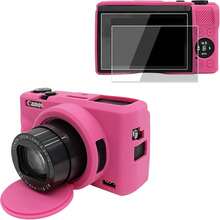 Screen Protector And Silicone Case Set, Compatible WithCanon G7X III Digital Camera - Silicone Case With Removable Lens Cap - Anti-Slip And Scratch-Resistant, Multiple Available, 9H Tempered Glass - High Definition Transparent And Touch-Sensitive - View 2