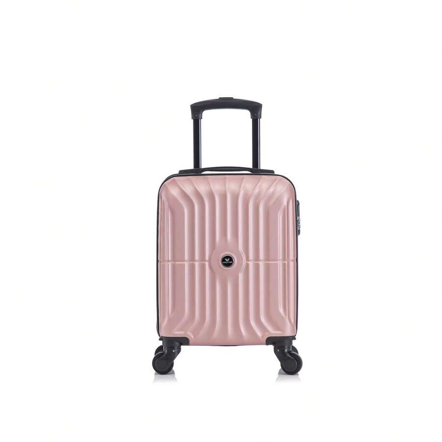 20" ABS Hardside Carry-On Spinner Luggage With TSA Lock, Travel Suitcase With Spinner Wheels And Retractable Handle For Cabin - Pink - View 1